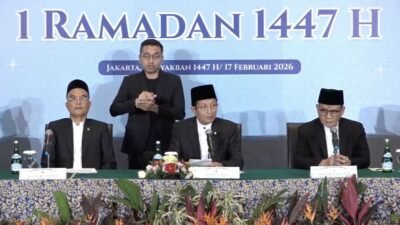 Pemerintah Tetapkan 1 Ramadan 1447 H Jatuh Kamis Besok