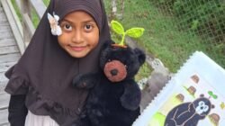Kane Menggambar Kegelisahan Beruang Madu di Hutan Kalimantan