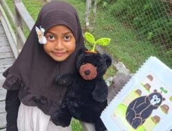 Kane Menggambar Kegelisahan Beruang Madu di Hutan Kalimantan